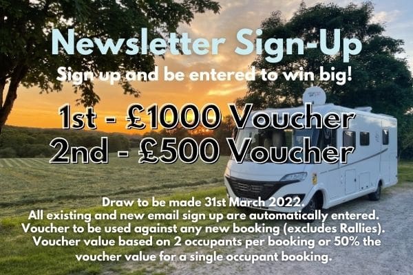 Newsletter Sign-up and Win a £1000 Voucher!
